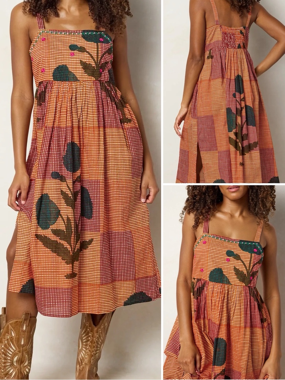 Natural Life Natalie Embroidered Cotton Midi Dress XS NWT NEW WITH TAGS
